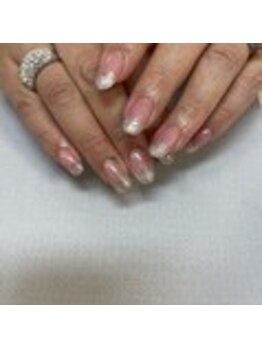 ネイルサロン エーナイン 札幌月寒店/馴染みカラーとラメグラ*♪