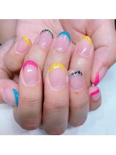 ネイルアンドアイラッシュ アール(ar)/フレンチコース＋アート