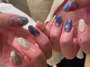 アイネイルズ 吉祥寺店(I nails)/ブルーニュアンス