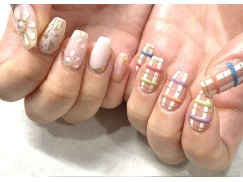 エル 心斎橋店(ELLE)/カラフルフラワーニュアンス♪