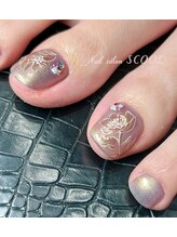 スクール(SCOOL)/2023 10月 くすみピンクフラワー