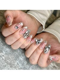 チークマグネットフレンチネイル