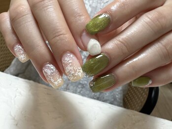 デューネイルスタジオ(dew nail studio)/アシンメトリーニュアンス