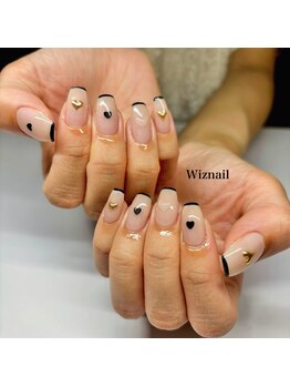 ウィズネイル(Wiznail)/ハート×スキニーフレンチ