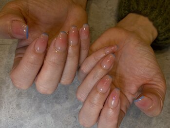 チークネイル/シンプルネイル