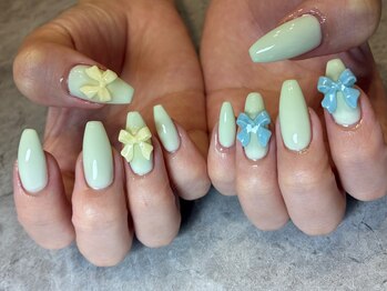 リボンネイル/シンプルネイル