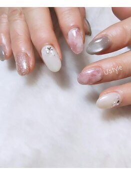 春のニュアンスネイル