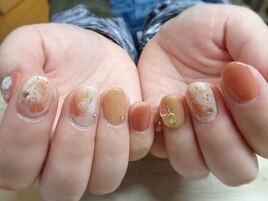 くすみカラー アシメ タイダイ