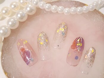 ビーケア 自由が丘店(B.care)/フラワーネイル￥6480