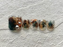 FOOTネイル￥9480 くすみ