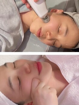 ビューティスタジオ韓美 いわき店の写真/サーマトリックス×小顔コルギ◇リフトアップ効果のあるマシンでグッと引き上げたあと、コルギで追い打ち！