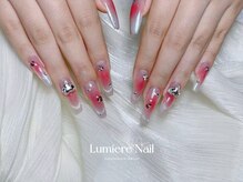 ルミエール ネイル モンナカ(Lumiere Nail Monnaka)/オンブレフレンチ/冬ネイル