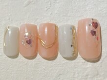 ネイルビート(NAIL BEAT)/ハートマーブルネイル