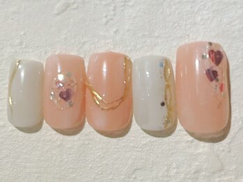 ネイルビート(NAIL BEAT)/ハートマーブルネイル