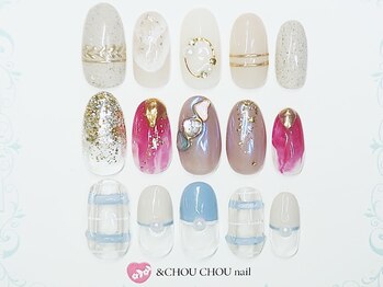 アンドシュシュネイル(&CHOU CHOU nail)/8月の定額￥７９８０