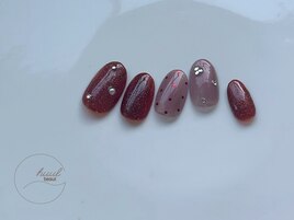 バレンタインネイル/パラジェル