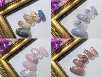 ベリッシマ 北仙台(Bellissima)の写真/【定額ネイルも大好評◎】季節やトレンドに合わせたデザインを多数ご用意!あなた好みの理想の指先に♪