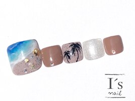 【ゴージャスフットネイル♪】