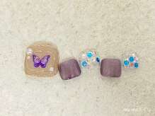 モモネイル(MOMO nail)/トレンドの蝶々ネイル，