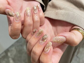 シェアサロン レノール(SHARE SALON LENORL)/クリアオーロラネイル　momo