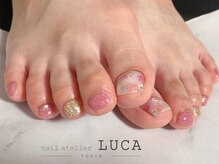 ネイルアトリエルカ(nail atelier LUCA)/M-776 ニュアンスフラワーネイル