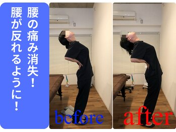 広島ミライエ整体院(広島MIRAIE整体院)/背骨の動きを出していく