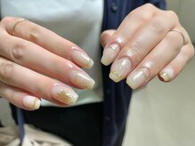 ネイルサロンアンドスクール ミュー(Nail Salon & school mieux)/ニュアンスミラーデザイン