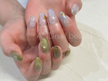 アンドネイル ビューティー(AND nail,beauty)/春ネイル/ニュアンス/藤澤