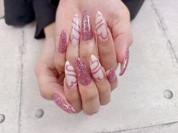 ネイル ビューティーマジック 葛西本店/ハートデザインネイル