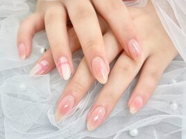 秋冬チェック×チークネイル