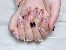 ルミエール ネイル モンナカ(Lumiere Nail Monnaka)/オンブレフレンチ/冬ネイル