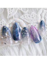 たゆ ネイル(たゆnail)/個性派ニュアンス蝶々ネイル