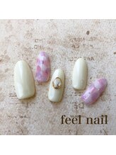 フィールネイル 天神橋店(feel nail)/ボーダー/ツイード/ニュアンス