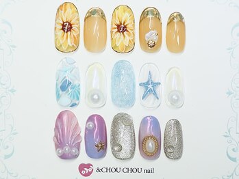アンドシュシュネイル(&CHOU CHOU nail)/定額￥８９８０