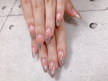 ネイル ビューティーマジック 葛西本店/キラキラグラデーションネイル