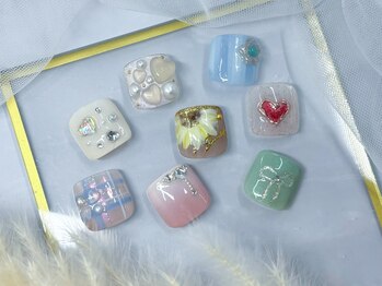 リノ ネイル(Rino nail)の写真/【梅田22時迄】《丁寧ケア&ご新規様オフ込☆フットネイル¥6000~》接客/雰囲気/衛生管理◎爪の健康を第一に*