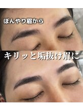 バーバーミキ 塚本(BARBER MIKI)/平行ストレート眉