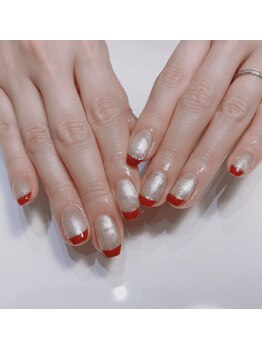 クリスタルネイルサロン(Crystal Nail)/マグネットネイルフレンチネイル