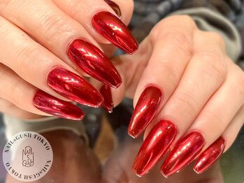 ミラー/ワンカラー/ロングネイル