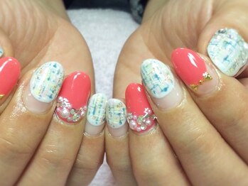ネイルネイル 南森町店(nailnail)/可愛い春ツイード♪