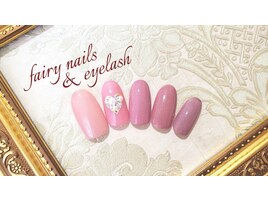 指グラデ×ハートビジュー