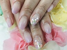 ダブルネイル(Double Nail)/【多田】5月新作水玉ネイル