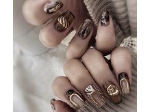 エトワールネイルの雰囲気（周りと差がつくニュアンスネイル★10本デザインでも統一感があり）