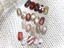 ネオリーブドレスネイルアンドアイラッシュ(Neolive dress nail&eyelash)/クリスマスデザイン¥8000から