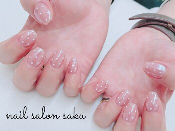 サク(saku)/ホワイトミラー×ドット