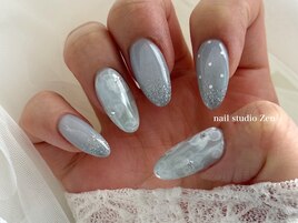 フラワー大人ネイル