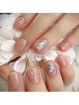ヘアー ユニバース(HAIR UИIVERS)/極みベージュ+ブルー系シェル