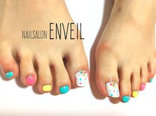 ネイルサロンアンヴェール(ENVIEL)/ペディジェルアート