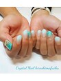 クリスタルネイル イオンモール広島府中店(CRYSTAL NAIL) 夏に人気の水面アート