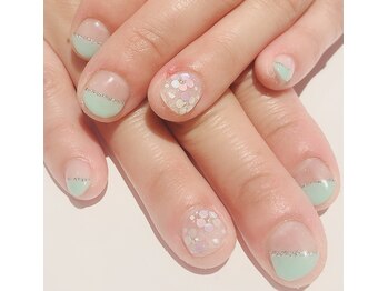 カラン 焼津店(CALIN)/フラワー斜めフレンチ